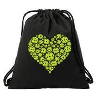 Pickleball Heart Professional Pickleball Game Drawstring Bag