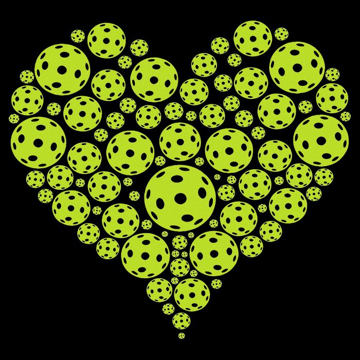 Pickleball Heart Professional Pickleball Game Drawstring Bag