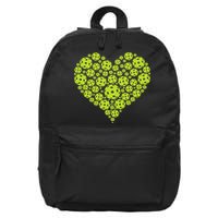 Pickleball Heart Professional Pickleball Game 16 in Basic Backpack