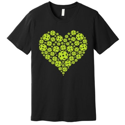 Pickleball Heart Professional Pickleball Game Premium T-Shirt