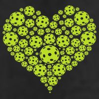 Pickleball Heart Professional Pickleball Game 25L Jumbo Tote