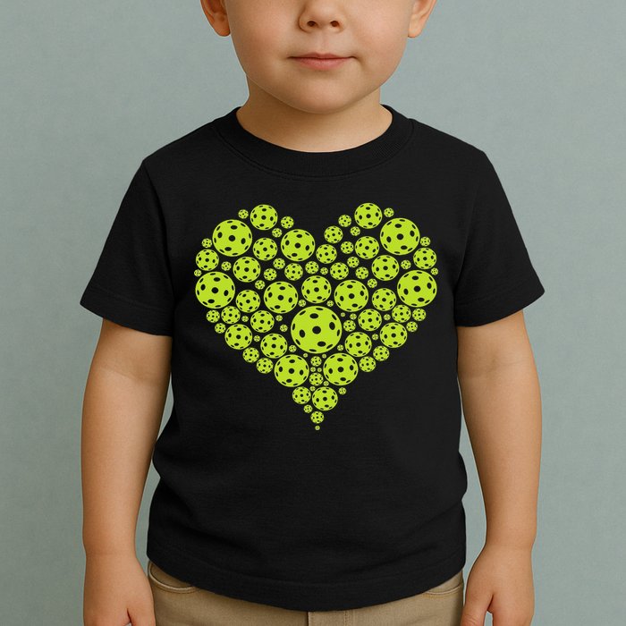 Pickleball Heart Professional Pickleball Game Toddler T-Shirt