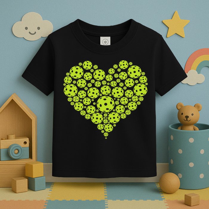 Pickleball Heart Professional Pickleball Game Toddler T-Shirt