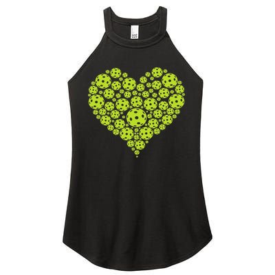Pickleball Heart Professional Pickleball Game Women's Perfect Tri Rocker Tank
