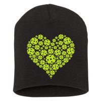 Pickleball Heart Professional Pickleball Game Short Acrylic Beanie