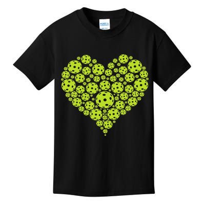 Pickleball Heart Professional Pickleball Game Kids T-Shirt
