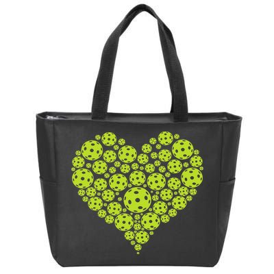 Pickleball Heart Professional Pickleball Game Zip Tote Bag