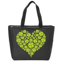 Pickleball Heart Professional Pickleball Game Zip Tote Bag
