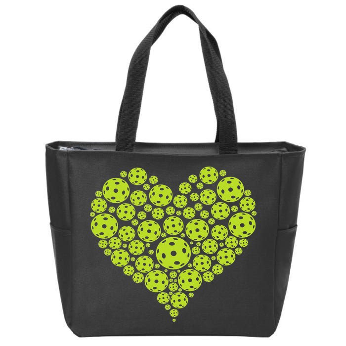 Pickleball Heart Professional Pickleball Game Zip Tote Bag