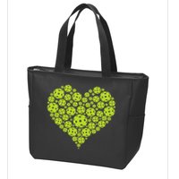 Pickleball Heart Professional Pickleball Game Zip Tote Bag