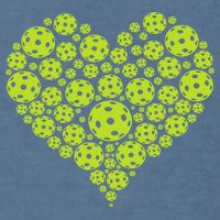 Pickleball Heart Professional Pickleball Game Garment-Dyed Sweatshirt