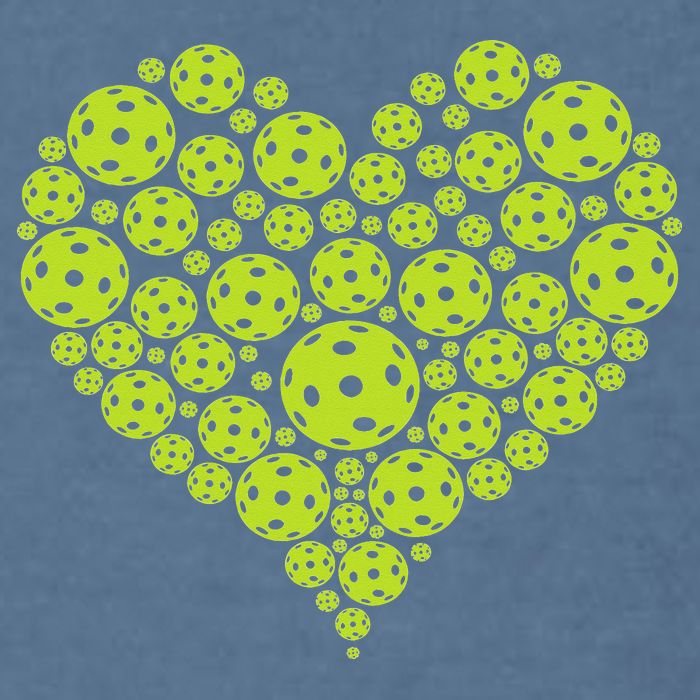 Pickleball Heart Professional Pickleball Game Garment-Dyed Sweatshirt