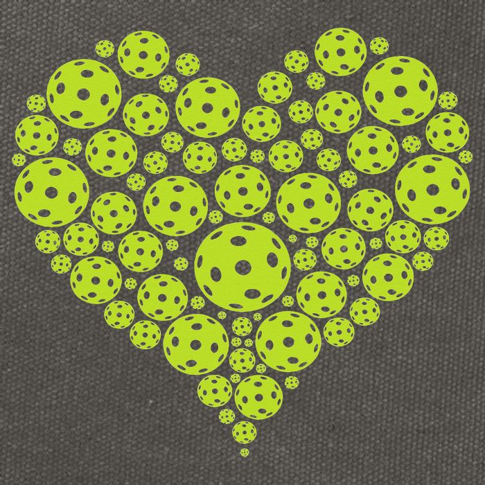 Pickleball Heart Professional Pickleball Game Cotton Canvas Backpack
