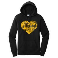 Pittsburgh Heart Women's Pullover Hoodie