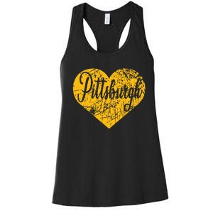 Pittsburgh Heart Women's Racerback Tank