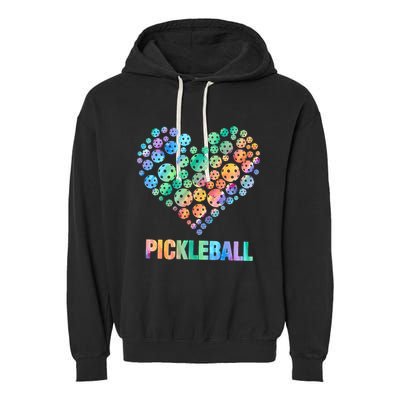 Pickleball Heartpickleball Garment-Dyed Fleece Hoodie