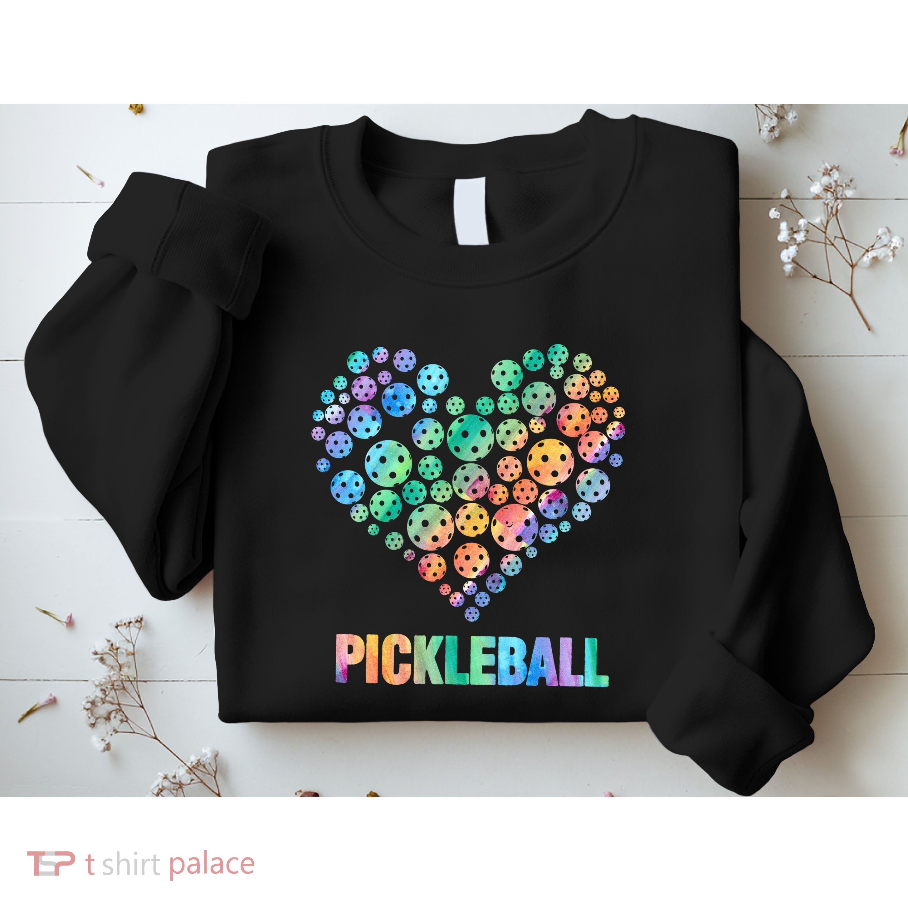 Pickleball Heartpickleball Sweatshirt