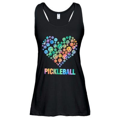 Pickleball Heartpickleball Ladies Essential Flowy Tank