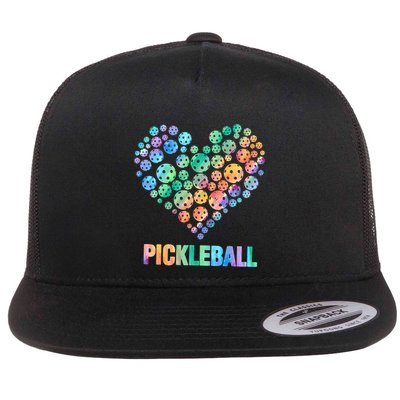 Pickleball Heartpickleball Flatbill Hat