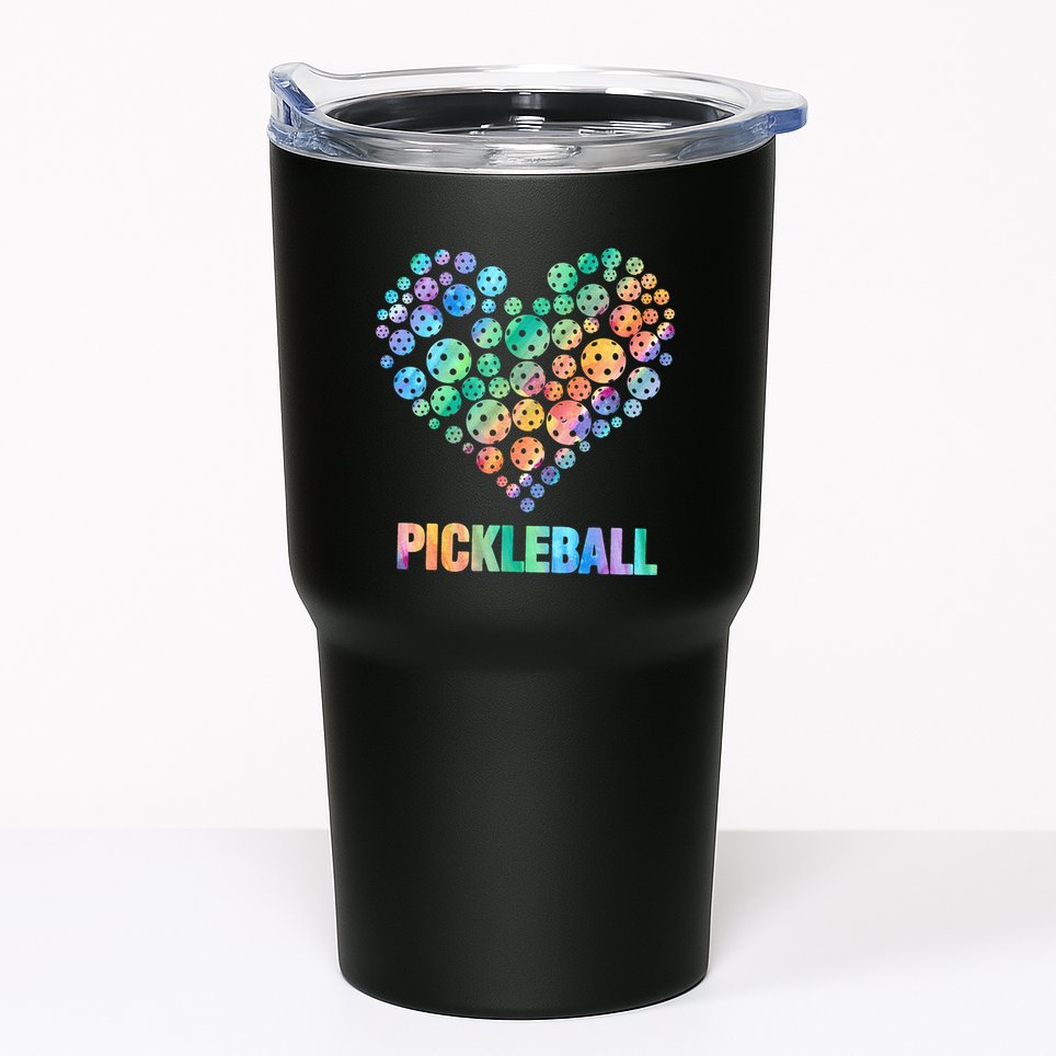 Pickleball Heartpickleball Tumbler
