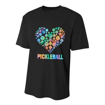 Pickleball Heartpickleball Youth Performance Sprint T-Shirt