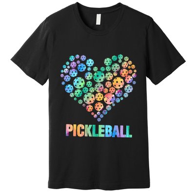 Pickleball Heartpickleball Premium T-Shirt