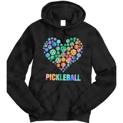 Pickleball Heartpickleball Tie Dye Hoodie