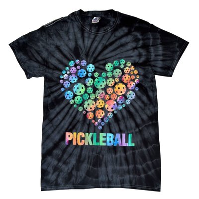 Pickleball Heartpickleball Tie-Dye T-Shirt