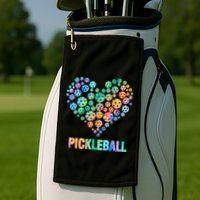 Pickleball Heartpickleball Golf Towel