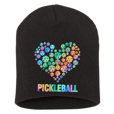 Pickleball Heartpickleball Short Acrylic Beanie