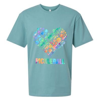 Pickleball Heartpickleball Sueded Cloud Jersey T-Shirt