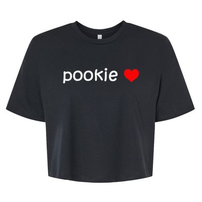 Pookie Heart Bella+Canvas Jersey Crop Tee