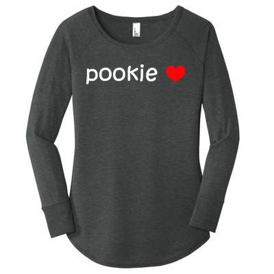 Pookie Heart Women's Perfect Tri Tunic Long Sleeve Shirt