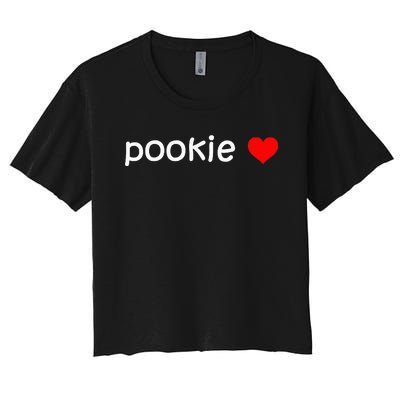 Pookie Heart Women's Crop Top Tee