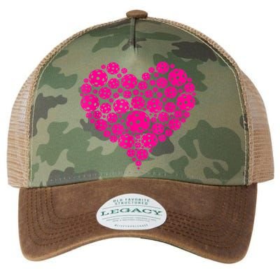 Pickleball Heart Pickleball Game Marker Players Legacy Tie Dye Trucker Hat
