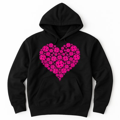 Pickleball Heart Pickleball Game Marker Players Hoodie