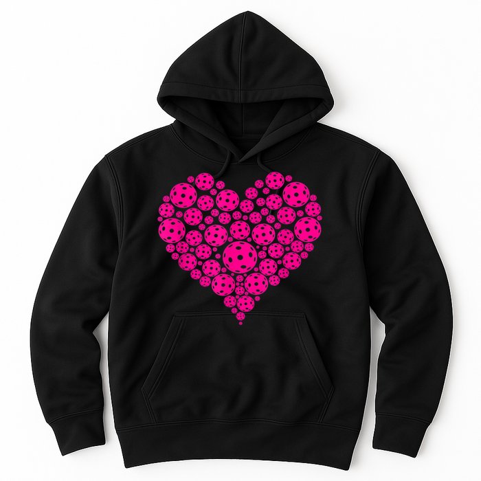 Pickleball Heart Pickleball Game Marker Players Hoodie