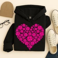 Pickleball Heart Pickleball Game Marker Players Hoodie