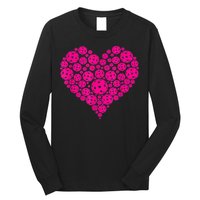 Pickleball Heart Pickleball Game Marker Players Long Sleeve Shirt