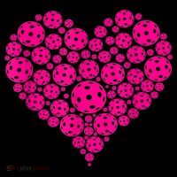 Pickleball Heart Pickleball Game Marker Players Sweatshirt