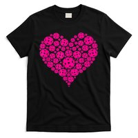Pickleball Heart Pickleball Game Marker Players T-Shirt