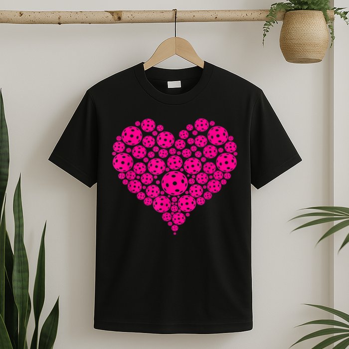 Pickleball Heart Pickleball Game Marker Players T-Shirt