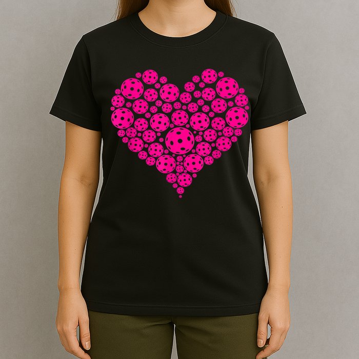 Pickleball Heart Pickleball Game Marker Players T-Shirt