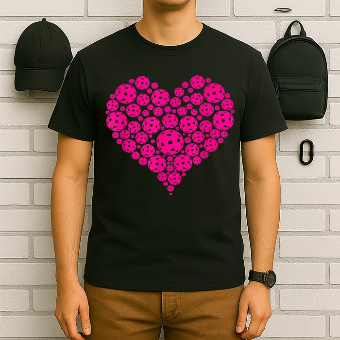 Pickleball Heart Pickleball Game Marker Players T-Shirt