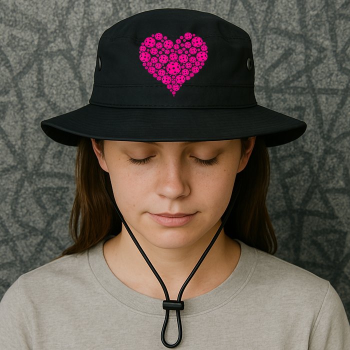 Pickleball Heart Pickleball Game Marker Players Bucket Hat