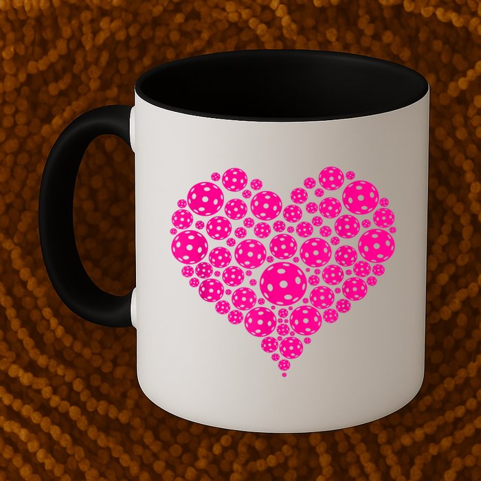 Pickleball Heart Pickleball Game Marker Players Mug