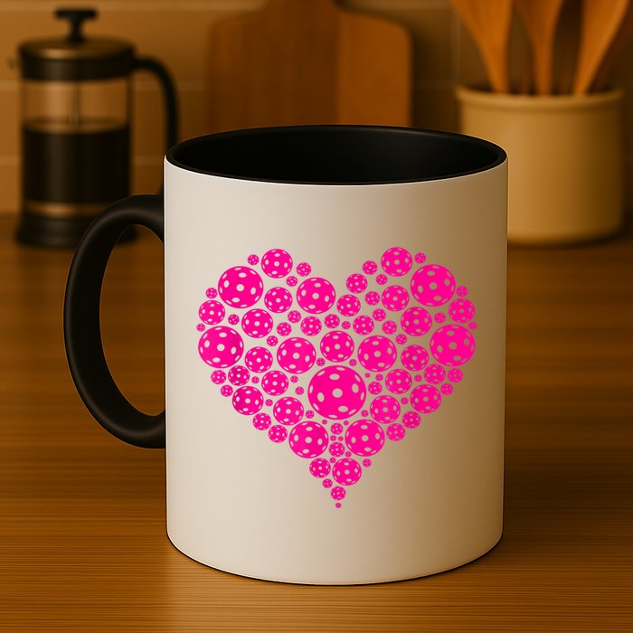 Pickleball Heart Pickleball Game Marker Players Mug