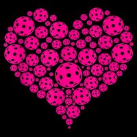 Pickleball Heart Pickleball Game Marker Players Drawstring Bag