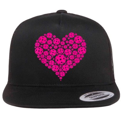Pickleball Heart Pickleball Game Marker Players Flatbill Hat