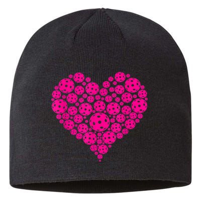 Pickleball Heart Pickleball Game Marker Players Sustainable Beanie